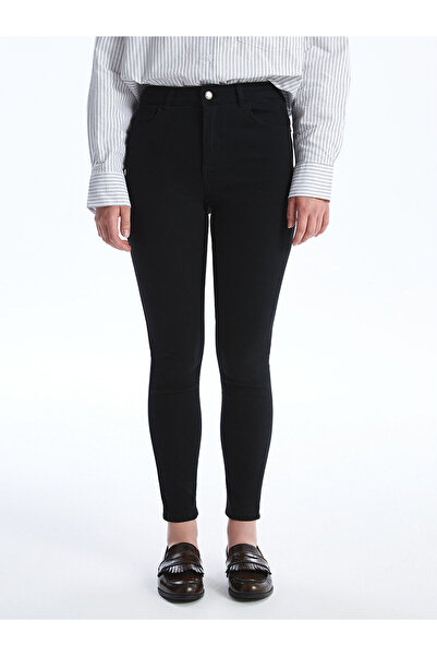 LC Waikiki LCW Jeans Siyah Yüksek Bel Push Up Kadın Jean Pantolon