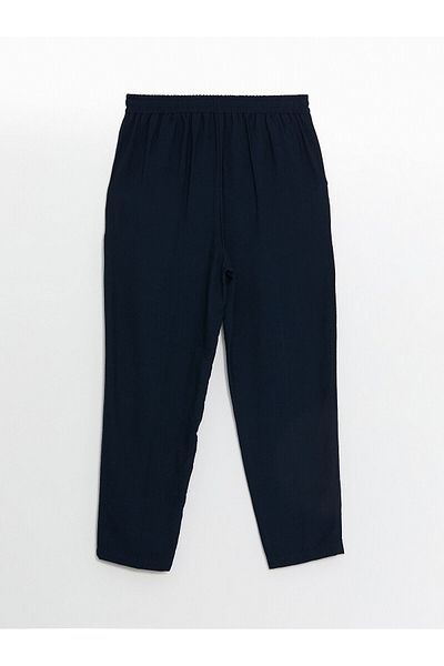 LC Waikiki LCW Women's Elastic Waist Straight Trousers