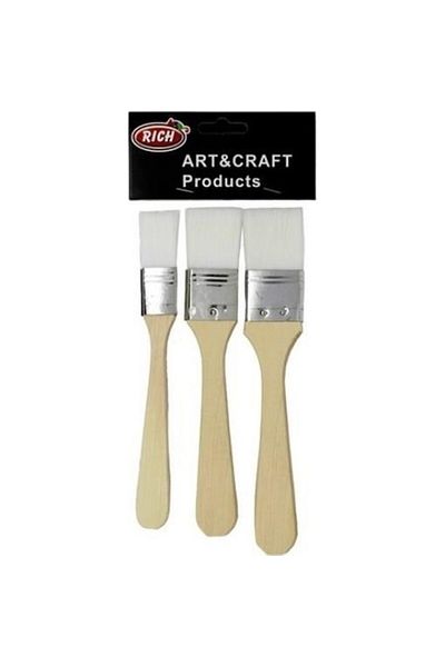 Rich Eco 3-Piece Synthetic Tip Floor Brush Set - White