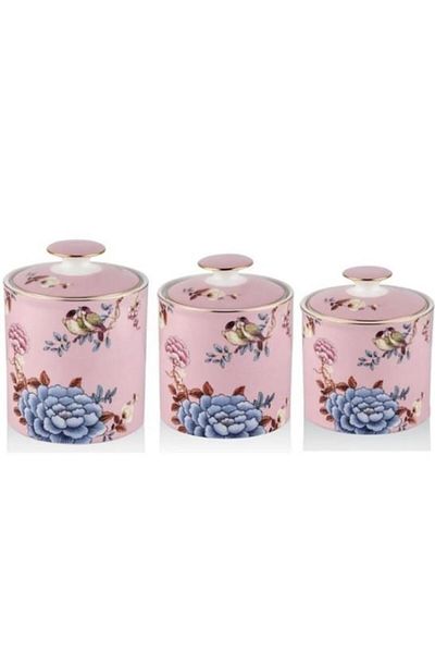 LAMEDORE Floral Porcelain Spice Bowl Set of 3 - Jar
