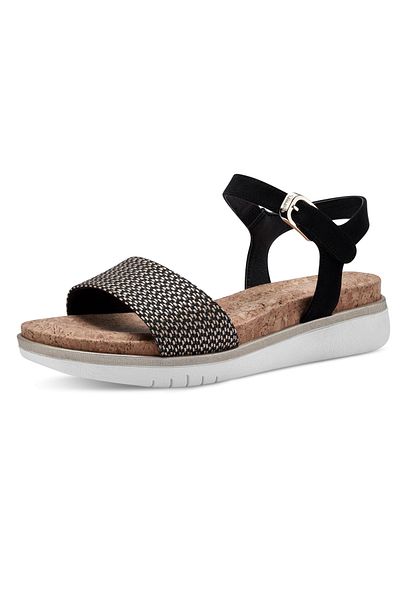 Tamaris Damen Sandalen - Black 098, TOUCH-IT Textilní hřeben, 1-28718-20