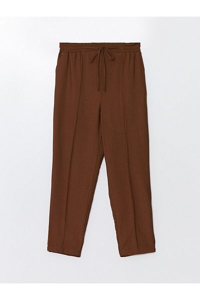LC Waikiki LCW Damen-Hose mit elastischem Bund, gerade