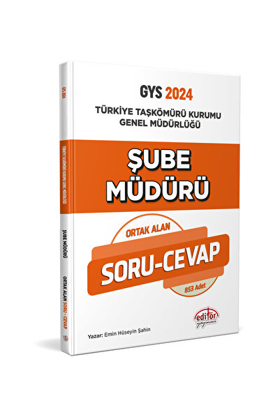 Editör Yayınevi Editör Türkiye Taşkömürü Kurumu Genel Müdürlüğü Şube Müdürü S...