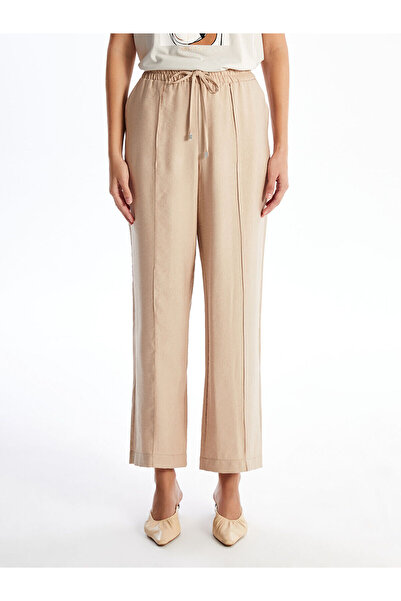 LC Waikiki Women's - Straight Trousers with Elastic Waist