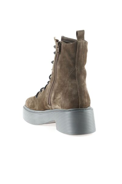 Bueno Shoes Vizon Süet Kadın Topuklu Bot 01wt1801