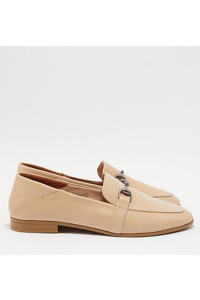 Venüs 219803501 Women's Genuine Leather Buckle Loafer Shoes