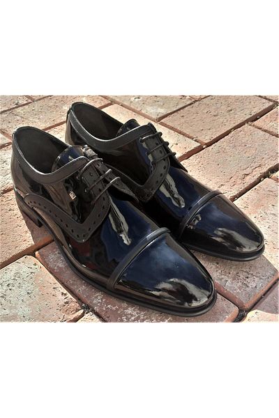 MARCOMEN 5248 Ανδρικά ανοιχτά δερμάτινα λουστρίνια Classic Παπούτσια