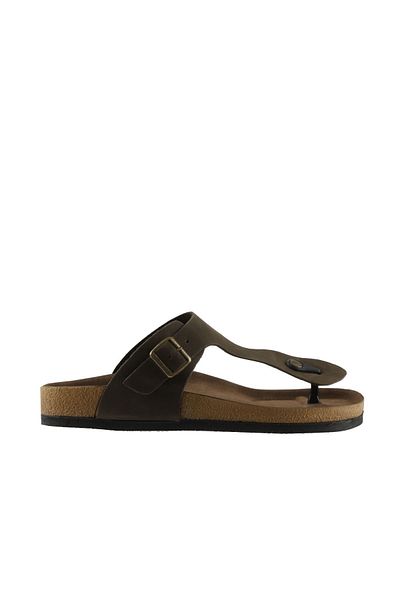 Bueno Shoes Ανδρικές σαγιονάρες δερμάτινες Khaki Nubuck 05mt101