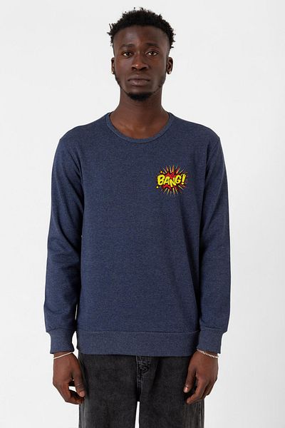 Tshirthane Мъжки суитшърт 2ip с лого на Theory of Big Bang Theory в индиго цвят