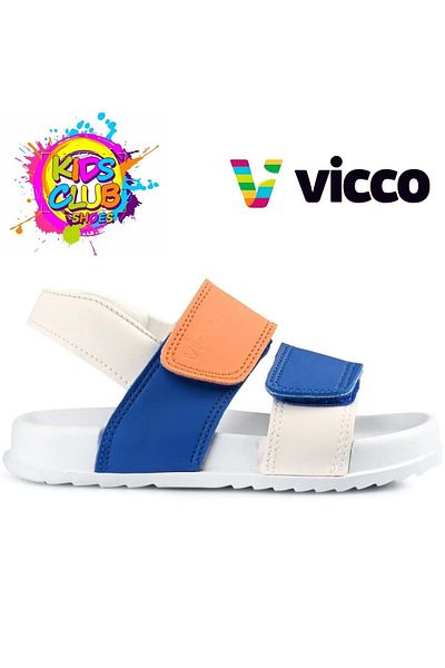 Vicco Krixi Orthopedic Children's Sandals White