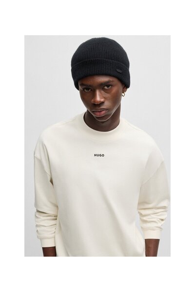 HUGO Logo Printed Long Sleeve Relaxed Fit T-Shirt