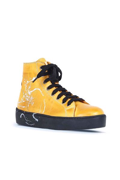 Bueno Shoes Γυναικεία Αθλητικά Μποτάκια Κίτρινα - B84c01 Μοντέλο 01wr1907