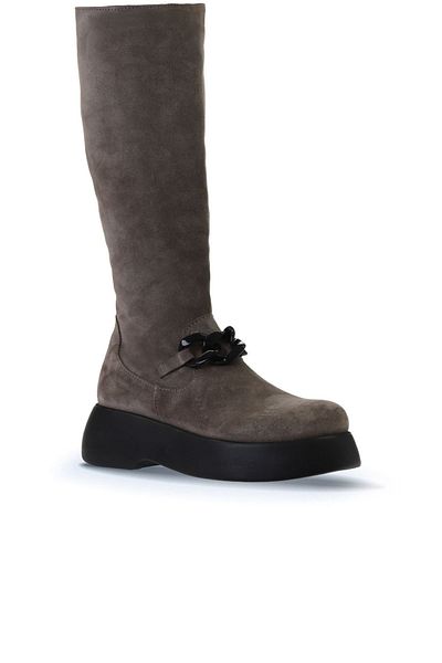 Bueno Shoes Дамски ботуши от норка с нисък ток - 01wv5302