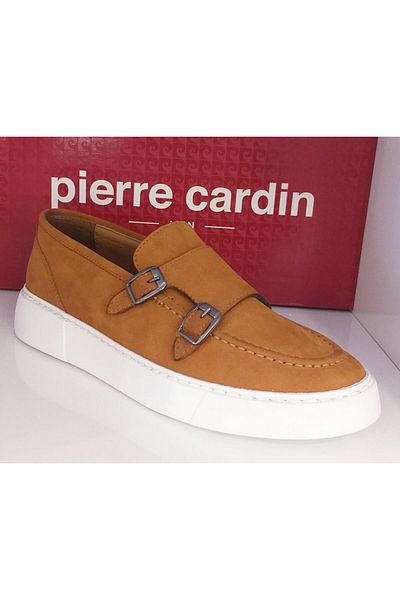 Pierre Cardin Pce41932 Ανδρικά καθημερινά παπούτσια με διπλή πόρπη από γνήσιο δέρμα Nubuck Smart Casual
