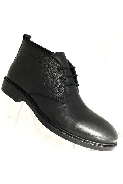 BAGSSHOES Int2023k-016 Ανδρικές κλασικές μπότες από γνήσιο δέρμα