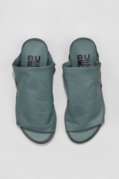 Bueno Shoes 01wu7602 Papuci plati dama din piele albastra model