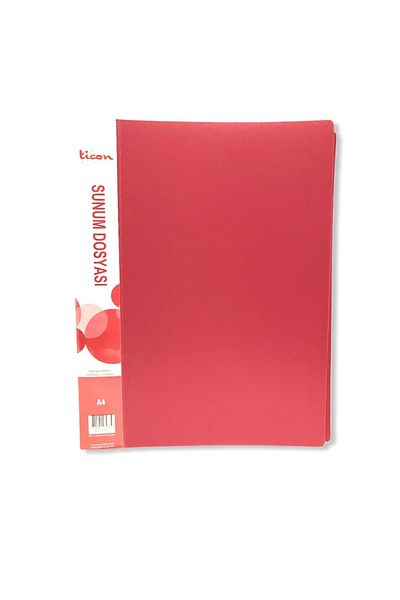 Ticon Presentation File 60 Pieces Red