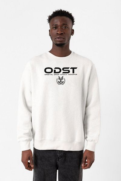 Tshirthane Ανδρικό φούτερ Halo Odst Orbital Drop Shock Trooper White 2ip