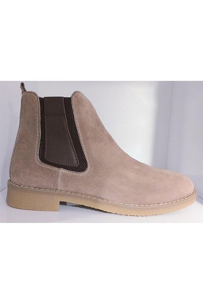 BAGSSHOES Htc2023k-005 Men's Genuine Suede Leather Thermo Sole Chelsea Boots