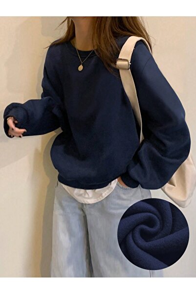 Lider Leather SIFIR YAKA OVERSİZE SWEATSHİRT