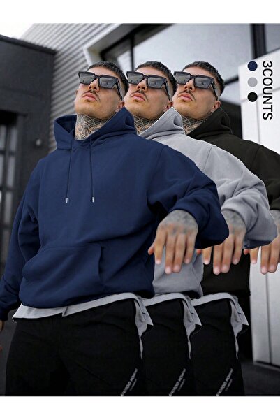 Lider Leather Hanorac cu glugă imprimat, confortabil, mărime medie, unisex, p...