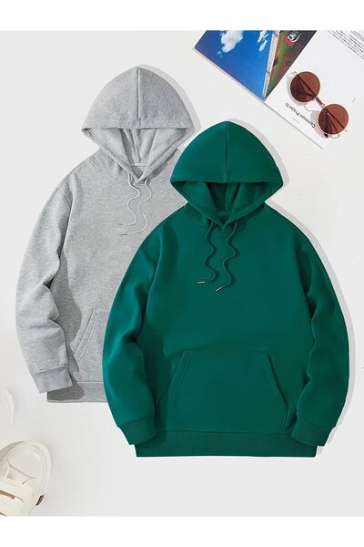 Lider Leather Bărbați Femei Unisex Oversize Confortabil Hanorac cu glugă din ...