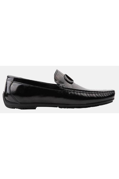 MARCOMEN 19445 Men's Premium Genuine Patent Leather Loafers
