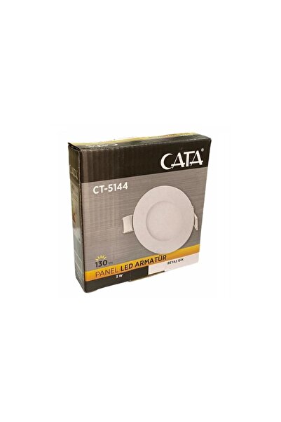Cata Ct-5144-b Panel Led Slim Yuvarlak 3 W Beyaz Işık Beyaz Gövde CT-5144B-AL