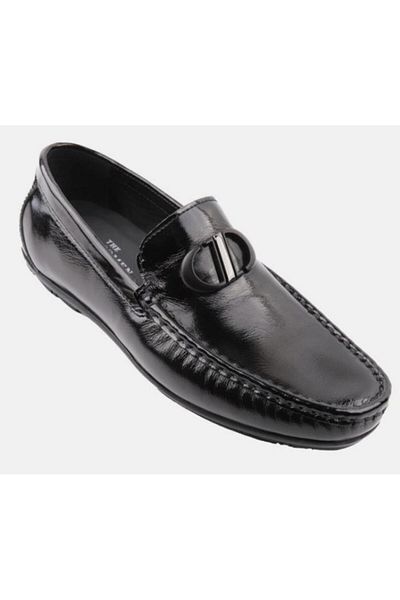 MARCOMEN 19445 Men's Premium Genuine Patent Leather Loafers