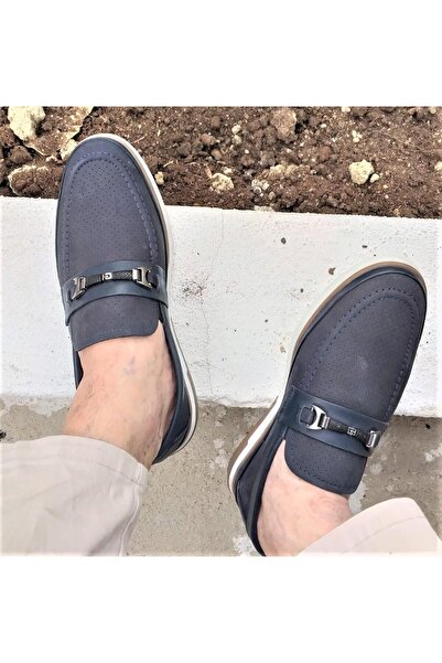 BAGSSHOES 15023 Мъжки мокасини от естествена кожа от набук