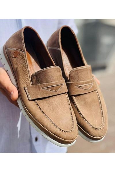 Bulldozer 231060 Ανδρικό Casual Loafer - Γνήσιο δέρμα Nubuck