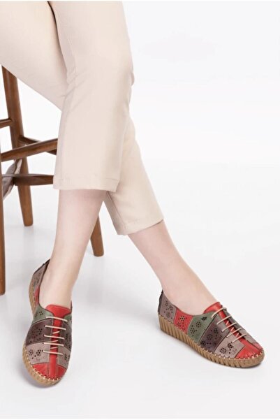 Guja 23y701-2 Kadın Hakiki Deri Dolgu Taban Ultra Comfort Ayakkabı