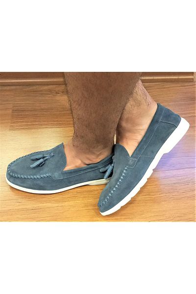 BAGSSHOES Ell 441260   Northam férfi valódi velúr bőr bojtos naplopó cipő