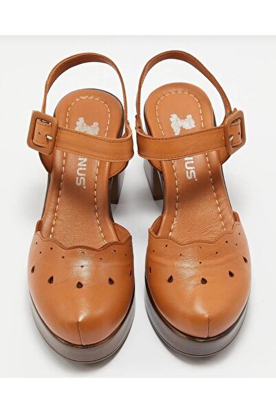 Venüs 2217001y Women's Genuine Leather Apartment Heel Platform Shoes