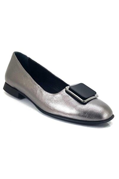 ALBİNİ Albini 10776 Жіночі балетки з натуральної шкіри - срібні