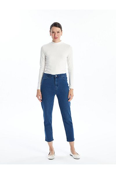 LC Waikiki Pantaloni de jeans pentru femei LCW Straight Fit