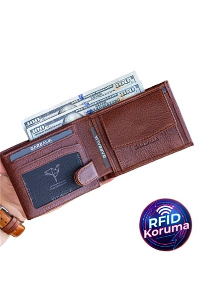 Garbalia Schalke Genuine Leather Classic Wallet-tan