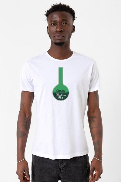 Tshirthane Ανδρικό μπλουζάκι μεγάλου μεγέθους Breaking Bad Merch White
