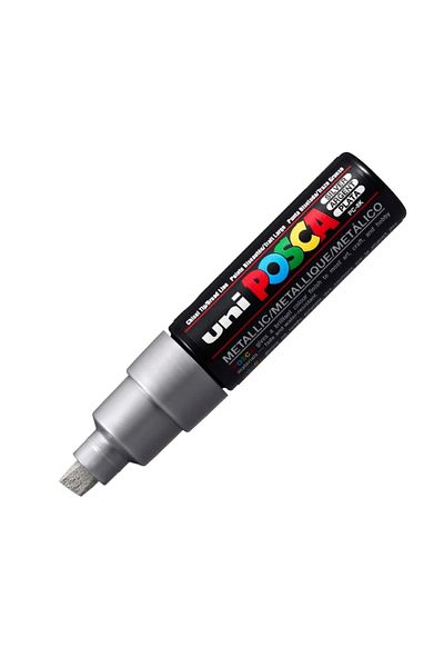 UNİ-BALL Uni Posca Water Based Poster Marker 8.0 Silver