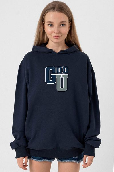 Tshirthane Gen V Godolkin University Abbreviation Navy Blue Women's 3ip Hoodie