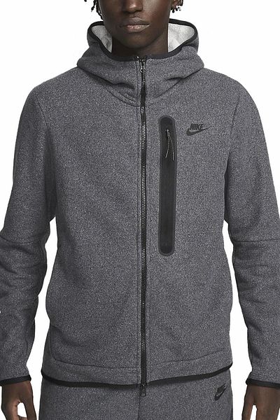 Nike Мъжки суитшърт Sportswear Tech Fleece Winter Full Zip Grey