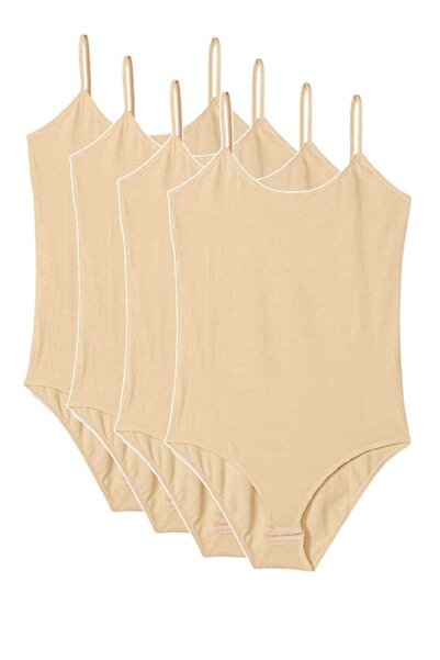 Marsilyan 4 قطع من الجلد النسائي مع أشرطة حبلية