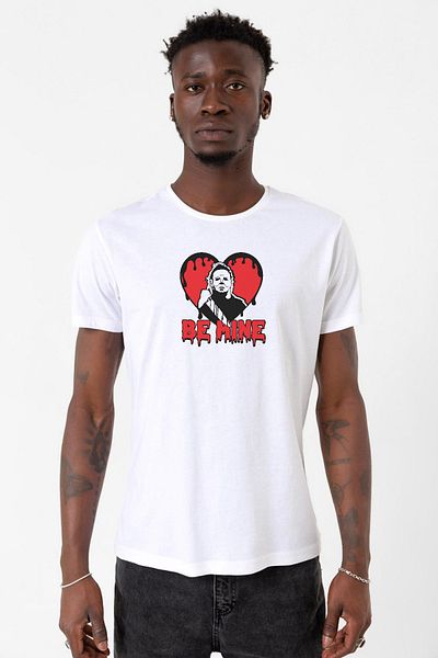 Tshirthane Ανδρικό μπλουζάκι Be Mine Michael Myer White Cycling