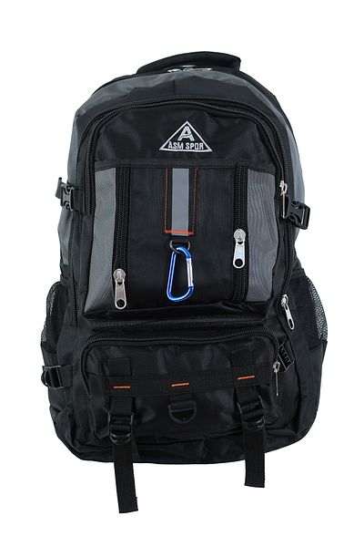 ASM SPOR Πολύ χρήσιμο σακίδιο πλάτης Mountaineer 60 L Μαύρο-γκρι