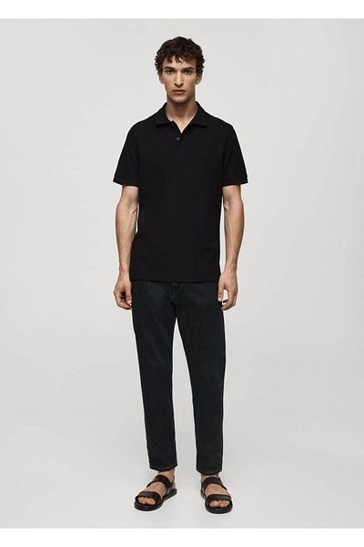 MANGO Man 100% bavlna Pique Polo