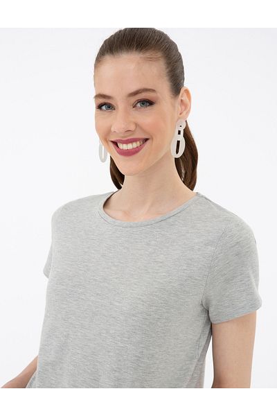 Pierre Cardin Γκρι μελανζέ Crop Top - 50243096-VR086