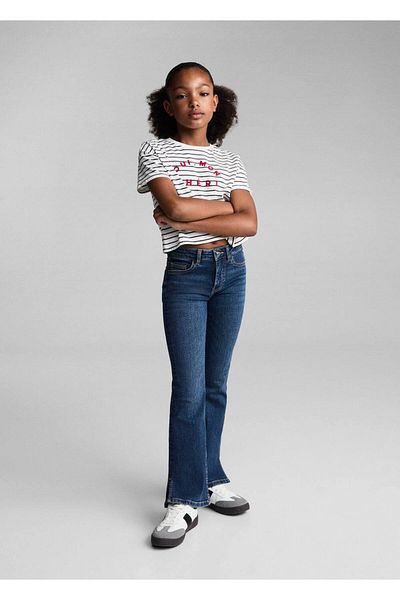 MANGO Kids Blugi evazați cu fante