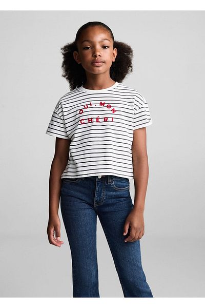 MANGO Kids Blugi evazați cu fante