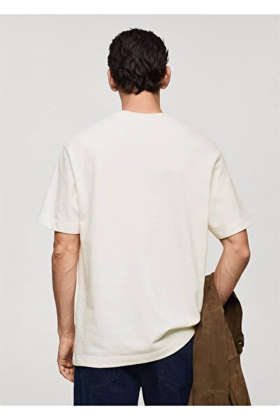 MANGO Man %100 Pamuklu Rahat Kesim Tişört