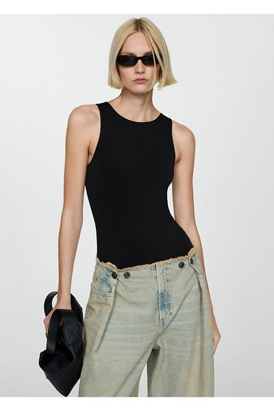 MANGO Woman Sleeveless Bodysuit